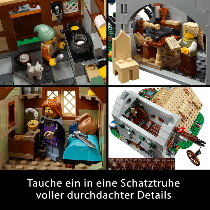Productafbeelding LEGO Middeleeuws stadsplein (10332, LEGO Icons, LEGO Zeldzame Sets)