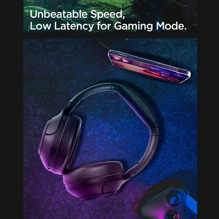 Produktbild Spigen Over-ear Headphones SA2403 ANC PRO black (ANC, 60 h, Kabellos)