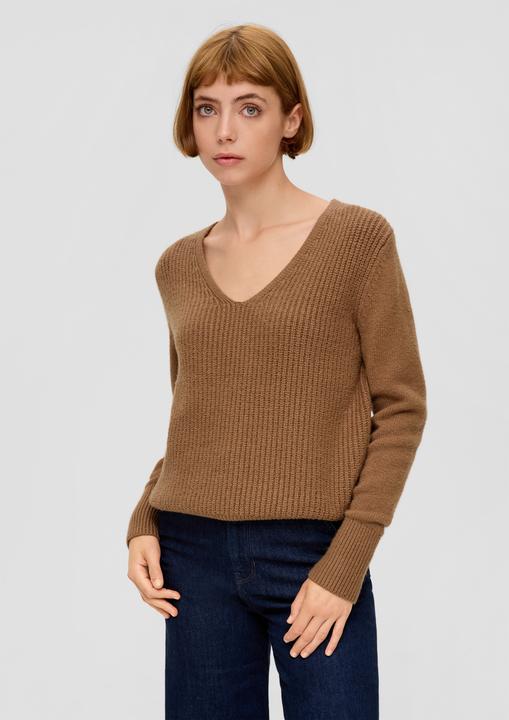 Immagine prodotto s.Oliver Strickpullover Strickpullover mit V-Ausschnitt (38)