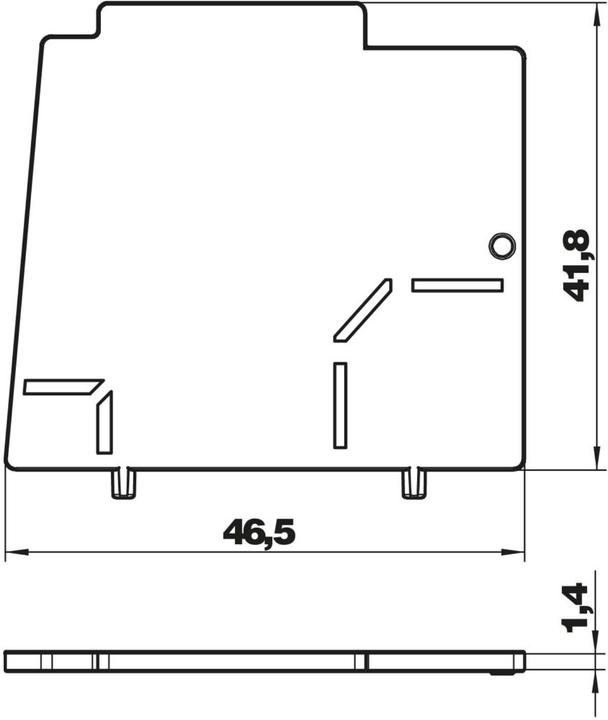 Actual product image OBO Bettermann Divider for device cup module 45, PA, 7408693