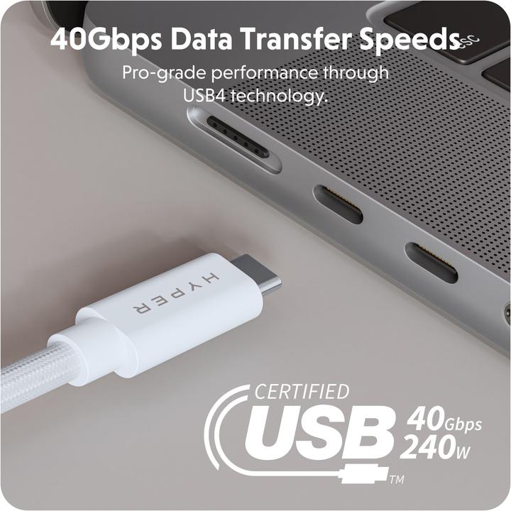 Image du produit Targus Câble de performance HyperDrive USB4 (1.20 m, USB 4.0, 240 W)