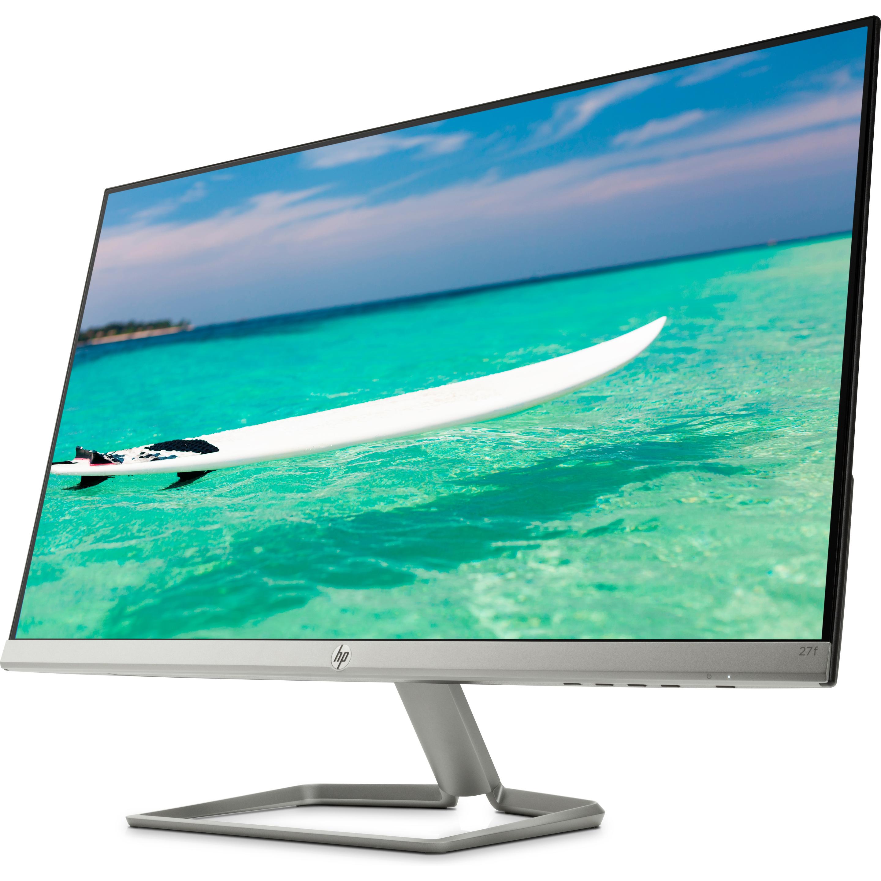 Thumbnail - HP 27f (1920 x 1080 Pixel, 27"), Monitor, Schwarz, Silber