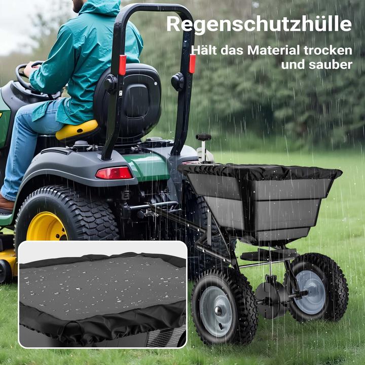 Immagine prodotto Wiltec Spandiconcime GT1507 con capacità di 29 litri e gancio per fertilizzanti, sementi, sale stradale e