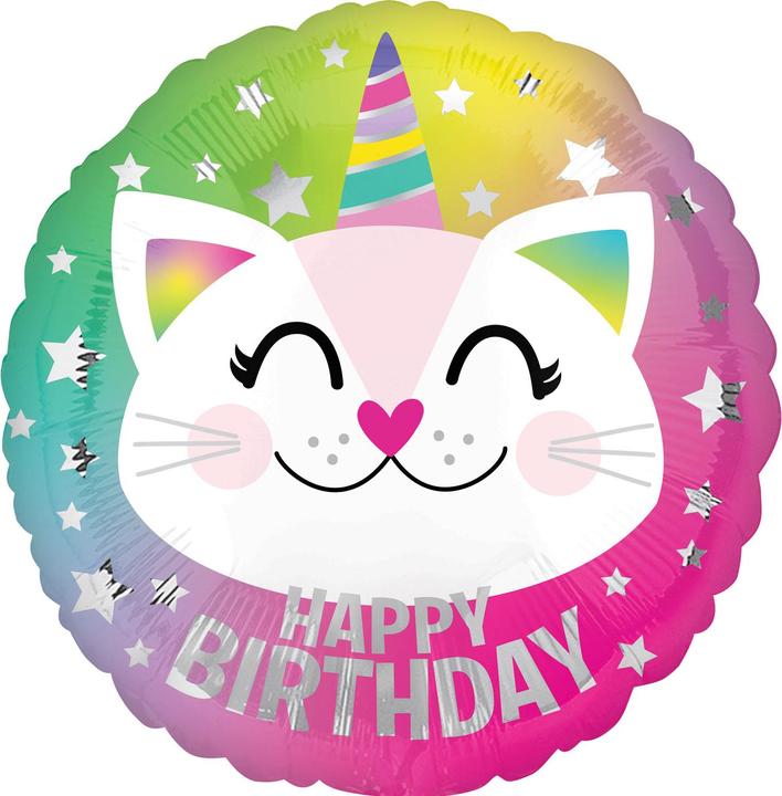 Actual product image Amscan Foil balloon Caticorn (5x)