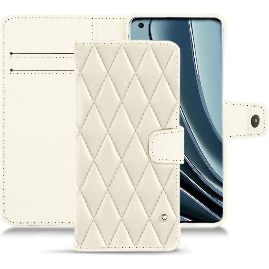 Noreve Lederschutzhülle Wallet (OnePlus 10 Pro), Smartphone Hülle, Weiss