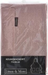 Actual product image Linen & More Plain pink apron
