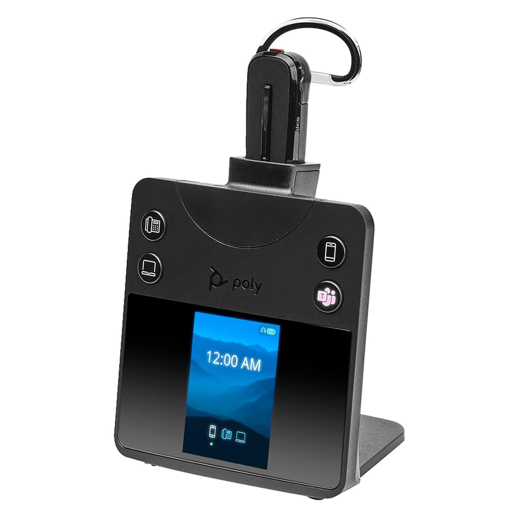 HP Poly SAVI 8445 OFFICE MICROSOFT (Kabellos, USB-A, Microsoft Teams), Office Headset, Schwarz
