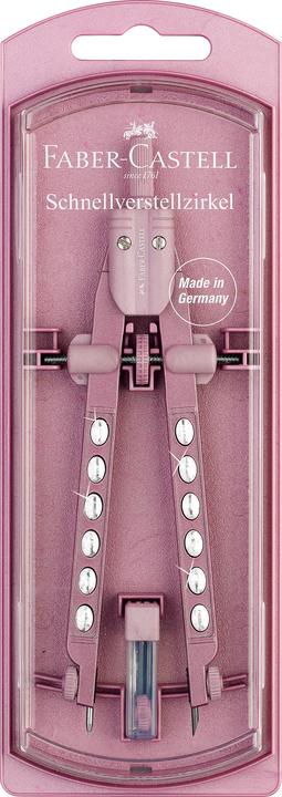 Actual product image Faber-Castell Quick adjustment compass FACTORY SPARKLE