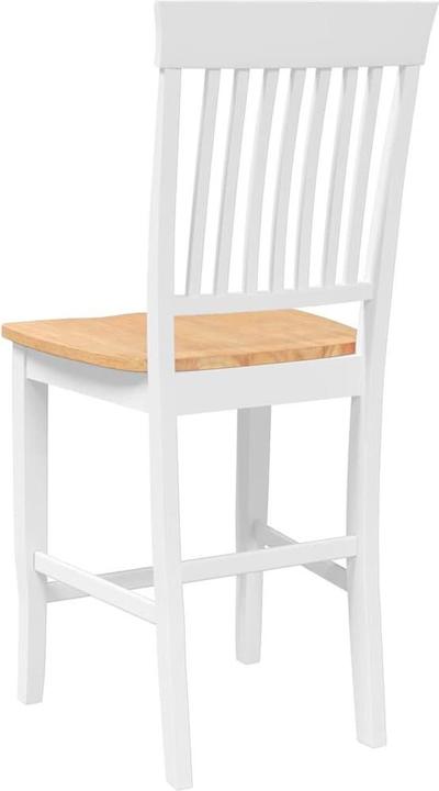 Image du produit VidaXL Tabouret de bar 2 pcs. Blanc Bois massif Hévéa