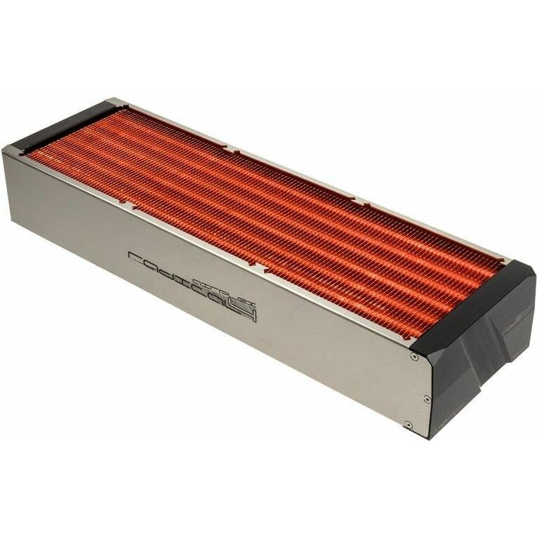 Aqua Computer airplex radical 4/420mm - Kupfer (140 mm), Wasserkühlung Radiator, Silber