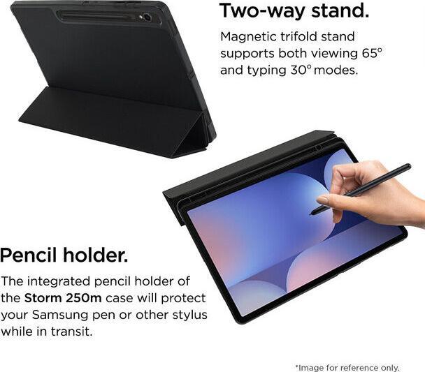 Immagine prodotto Eiger Folio-Case mit Stylus-Halterung schwarz Storm 250m Stylus Case Black (Samsung Galaxy Tab S10 FE+)