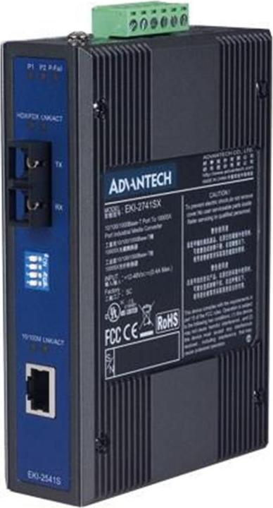 Productafbeelding Advantech Ethernet naar enkelvoudige glasvezel