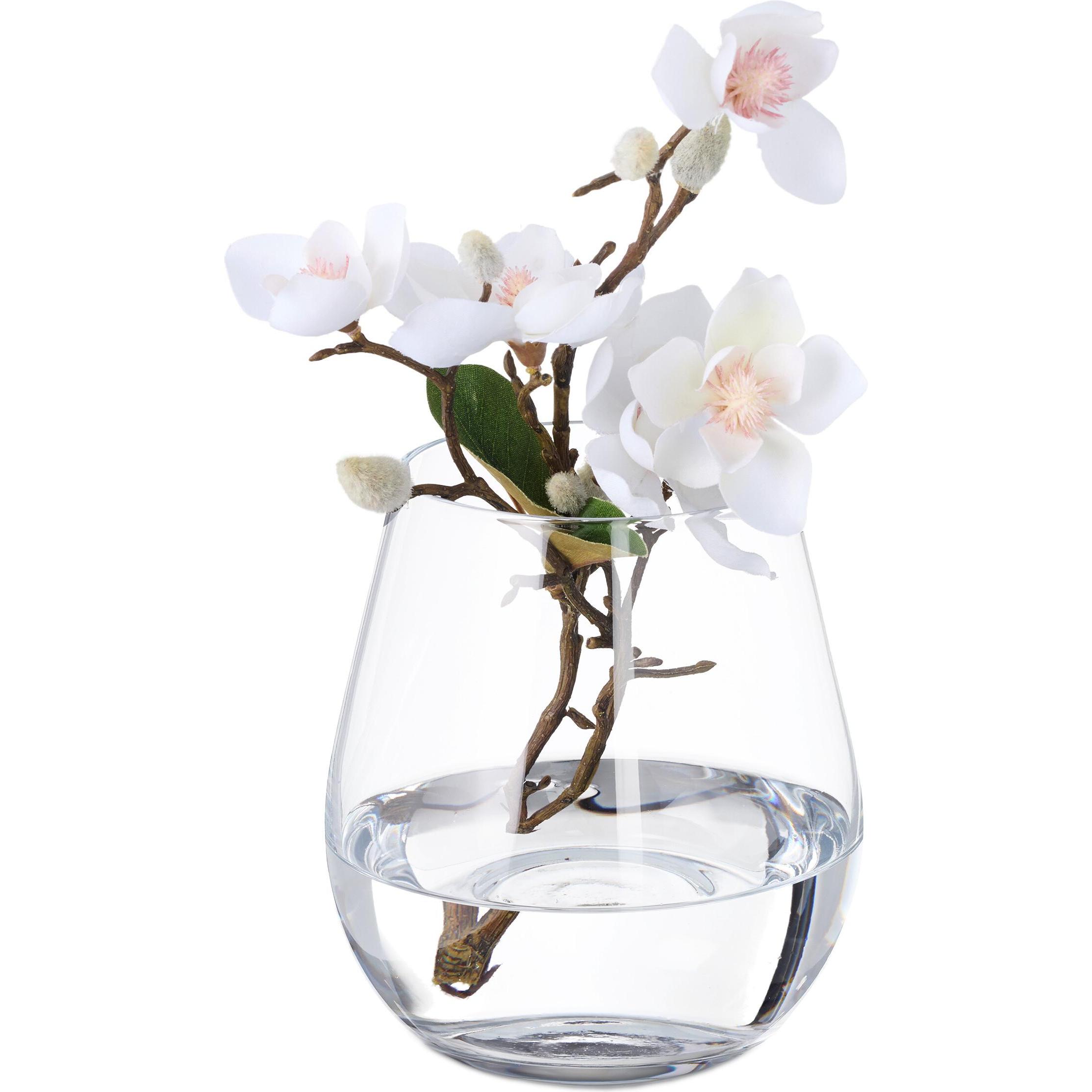 Relaxdays, Vase, Blumenvase (1 x, 14 x 14 x 16 cm)