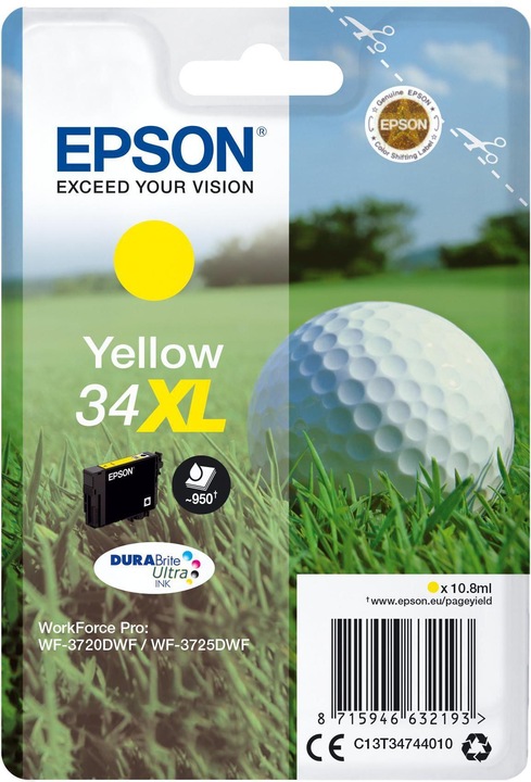Produktbild Epson 34XL DuraBrite Ultra (Y)