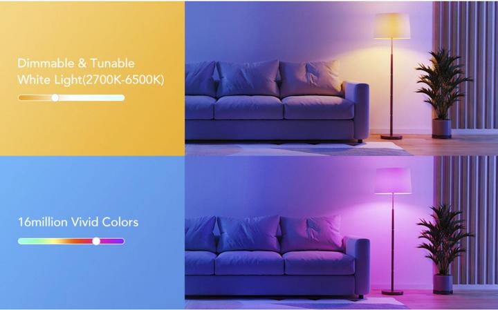 Produktbild Govee Smart Light Bulb (E27, 9 W, 1200 lm, 1 x, F)