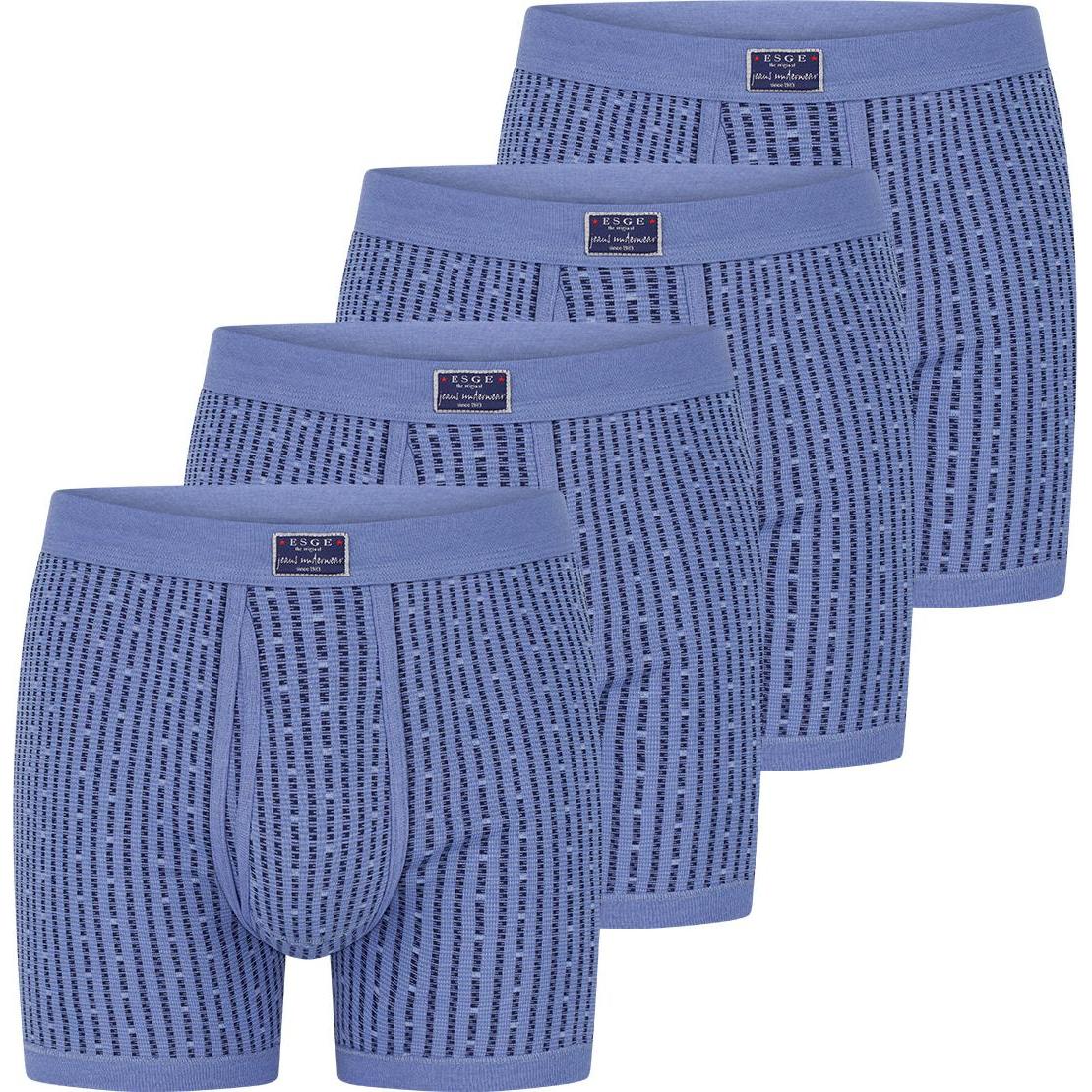 ESGE, Herren, Unterhosen, 4er Pack Jeans Retro Short / Pant, Blau, (3XL, 4er Pack)
