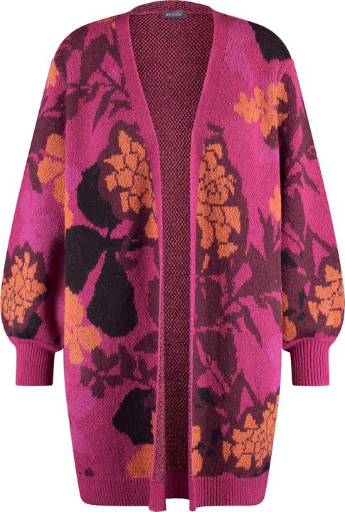 Produktbild Samoon Lange Strickjacke mit Jacquardmuster Jacke Strick - 63844 (46)