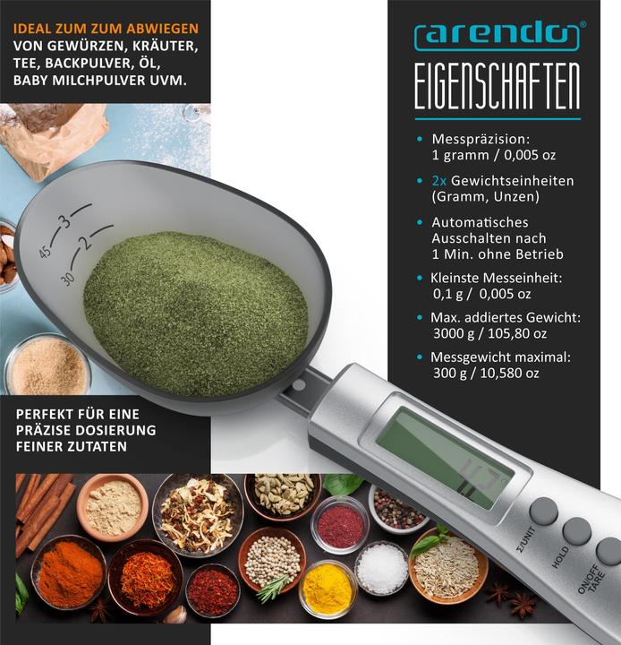 Actual product image Arendo Spoon scales