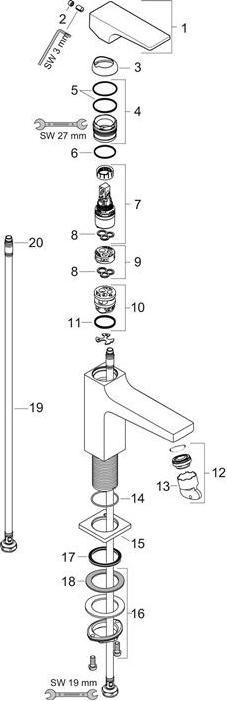 Image du produit hansgrohe EH-WT-MI METROPOL 110
