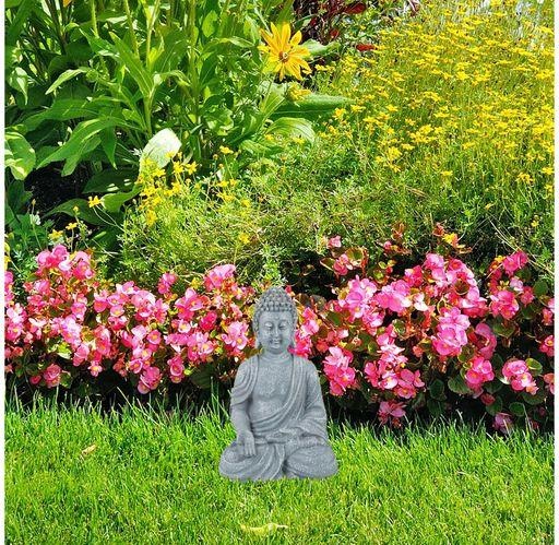 Actual product image Relaxdays Sitting Buddha Figurine, 30 cm