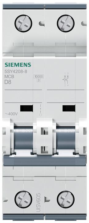 Actual product image Siemens Circuit breaker UC D 8A 1+N 400V 5SY4208-8