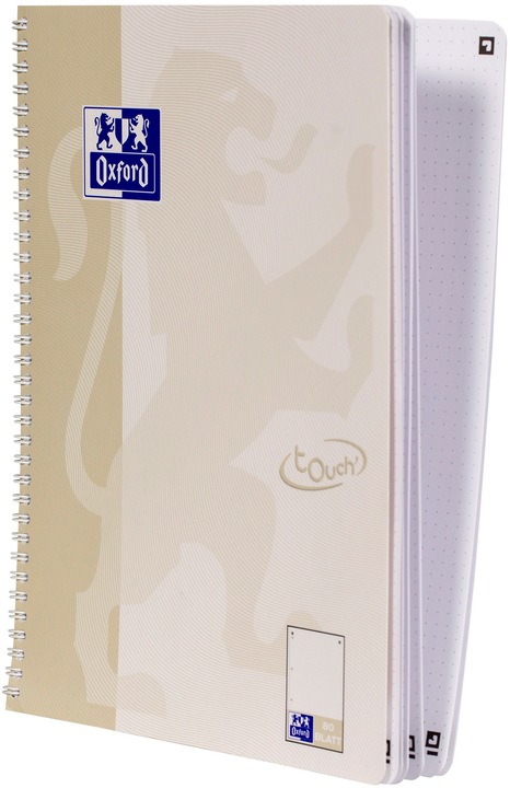 Actual product image Oxford TOUCH A4+ 400132395 dotted, light stone 80 sheets (A4+, Dotted, Hardcover)