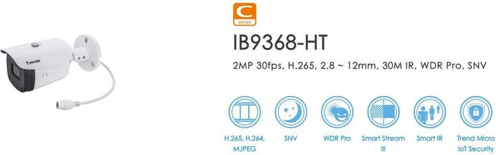Immagine prodotto Vivotek IB9368-HT serie C (1920 x 1080 Pixels)