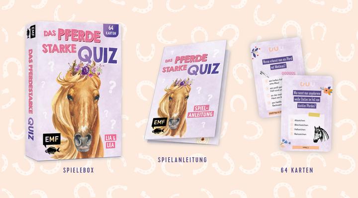 Produktbild Kartenspiel: Das pferdestarke Quiz von den beliebten Social-Media-Stars Lia und Lea – # pon (Deutsch)