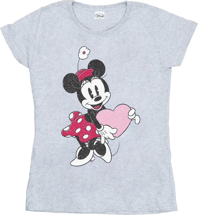 Immagine prodotto Disney Minnie Mouse Love Heart Maglietta Donna (XL)