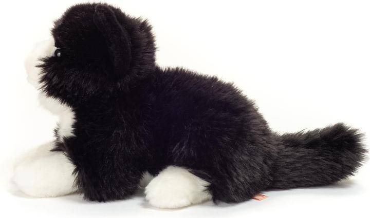 Actual product image Teddy Hermann Cat lying black/white 20 cm (11 cm)