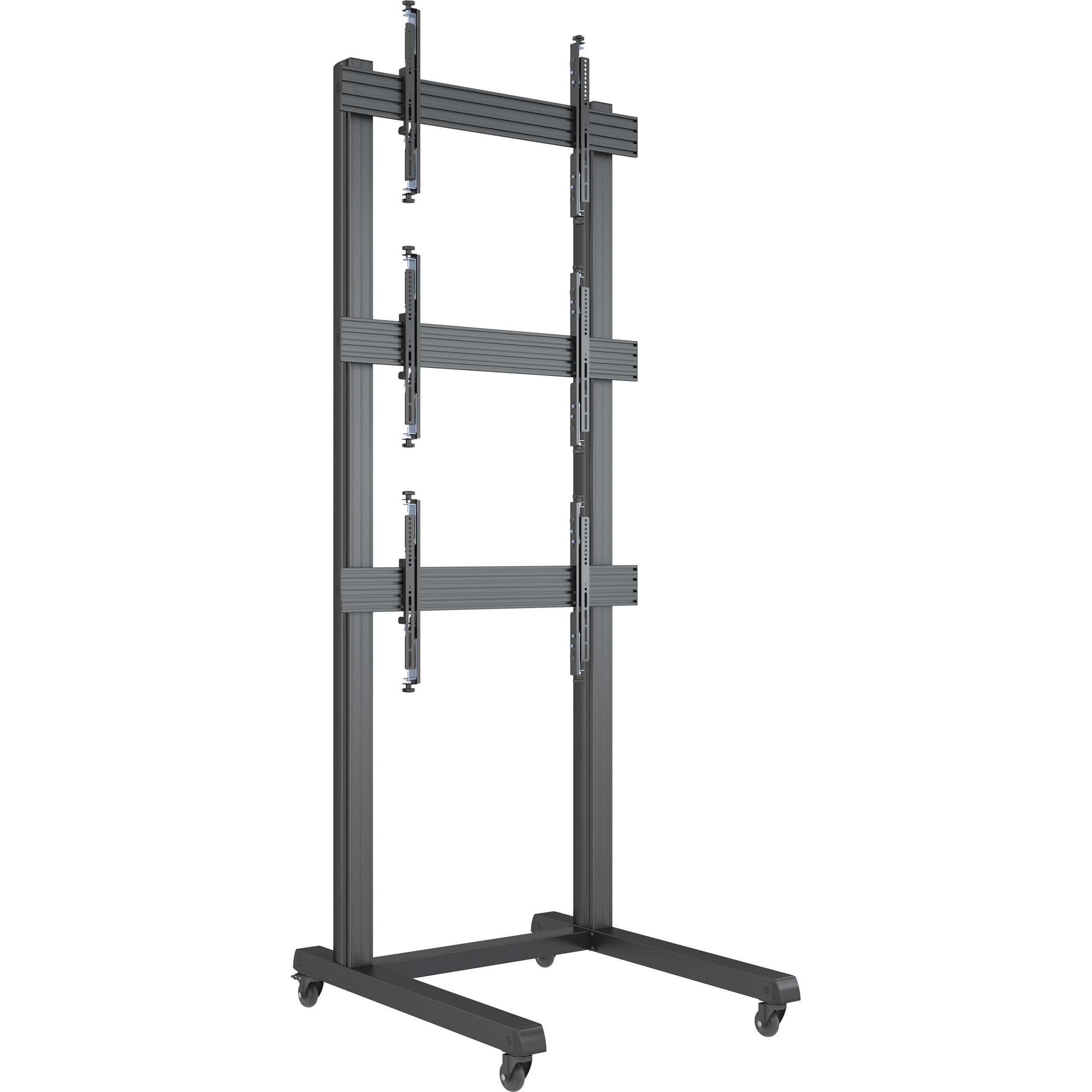 Thumbnail - Multibrackets TV Multistandfuss für 3 Monitore, von 46"-75" (75", 150 kg), TV Ständer, Schwarz