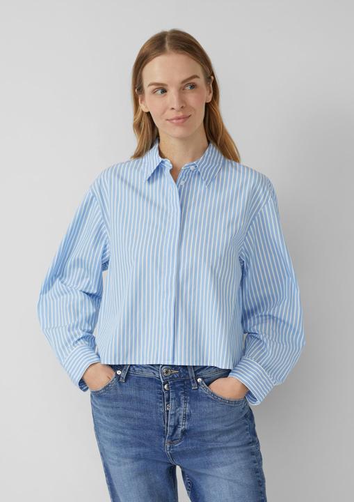 Immagine prodotto s.Oliver Bluse Gestreifte Popeline-Bluse im Boxy Fit (36)