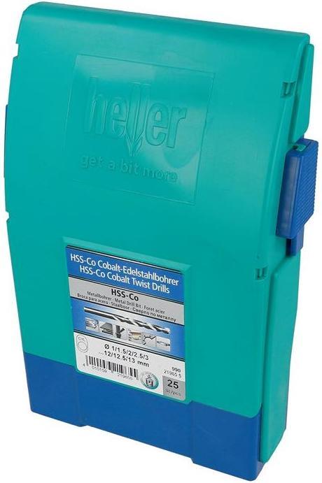 Actual product image Heller HSS metal twist drill bit set 25 (1.0-13mm)