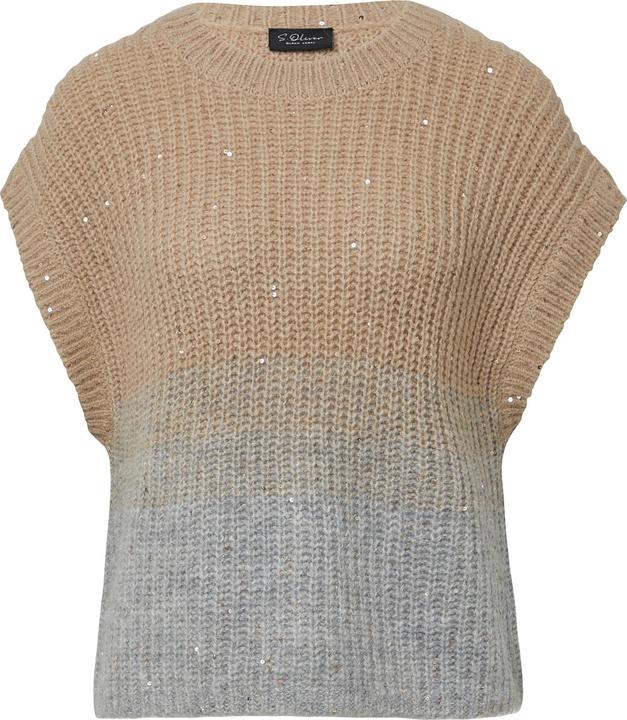 Produktbild s.Oliver Strickpullunder Pullunder mit Farbverlauf aus Alpakamix (S)