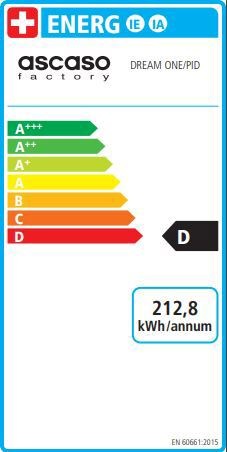 Energie-Label Ascaso Dream One
