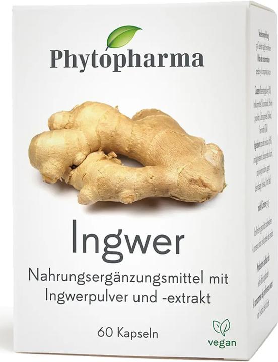 Produktbild Phytopharma Ingwer (60 Stück, Kapseln, 55 g)