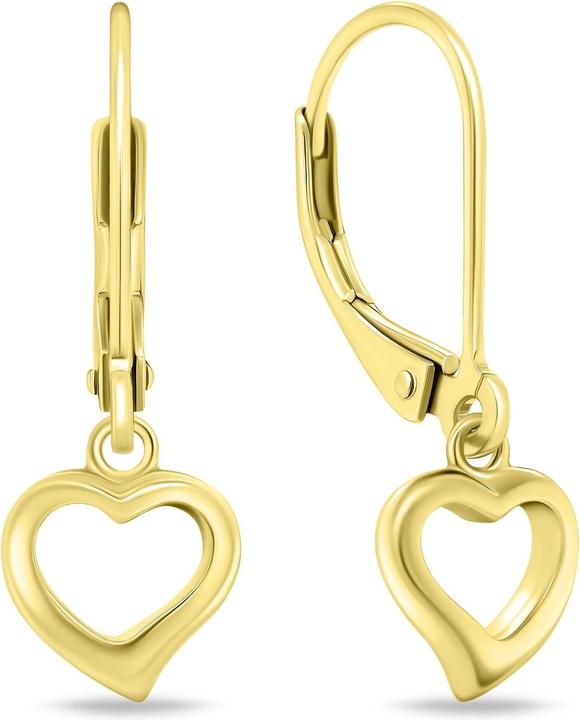 Produktbild Brilio Silver - Romantic gold-plated earrings Heart EA729Y