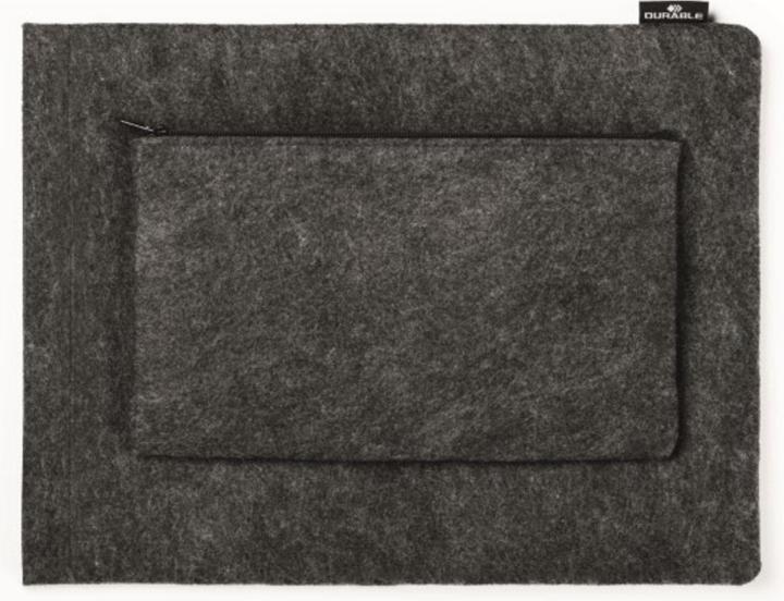Actual product image Durable MultiBag EFFECT 13" protective cover for tablets/PET felt/anthracite (13", Universal)