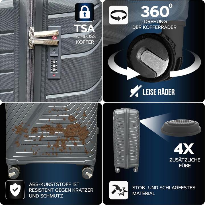 Actual product image DS-Lux 3-piece hard case set (88 l)