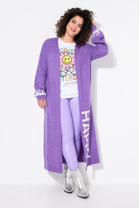 Produktbild Angel of Style Long-Strickjacke, Straight Fit, HAPPY-Statements (50, 52)