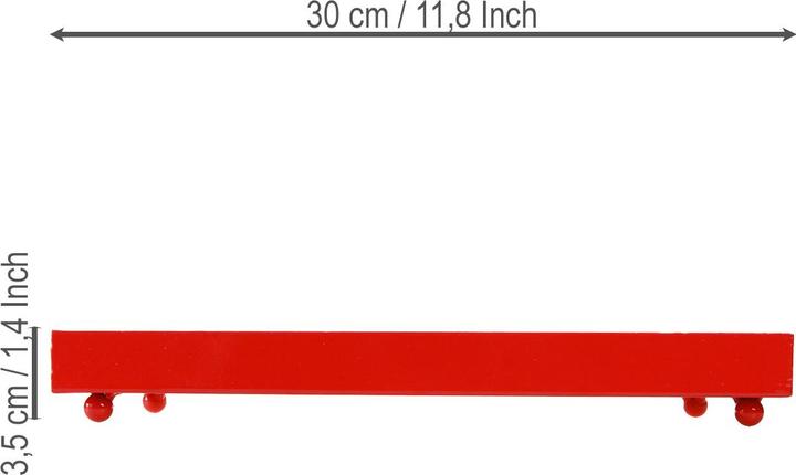 Produktbild Viana Deko Tablett rechteckig tablett mit Füssen