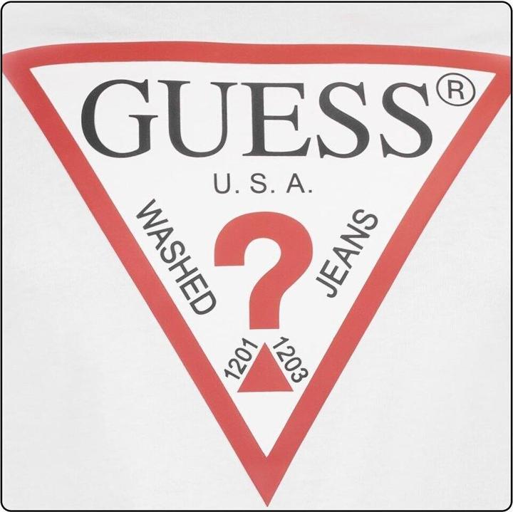 Productafbeelding Guess t-shirt met lange mouwen en ronde hals met origineel logo (XL)