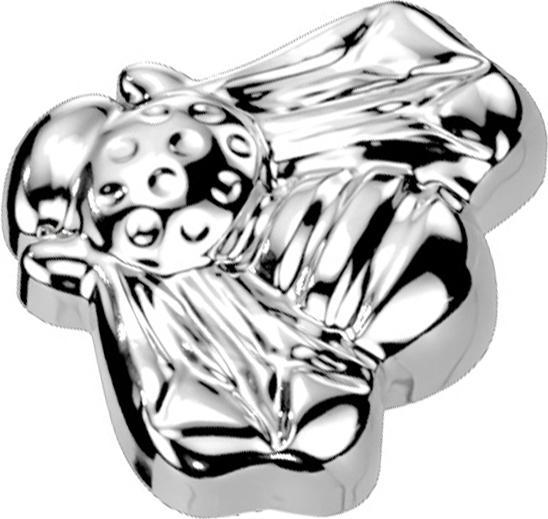 Actual product image Star Piercing Dermal Anchor Bee silver (without brass, Titanium)