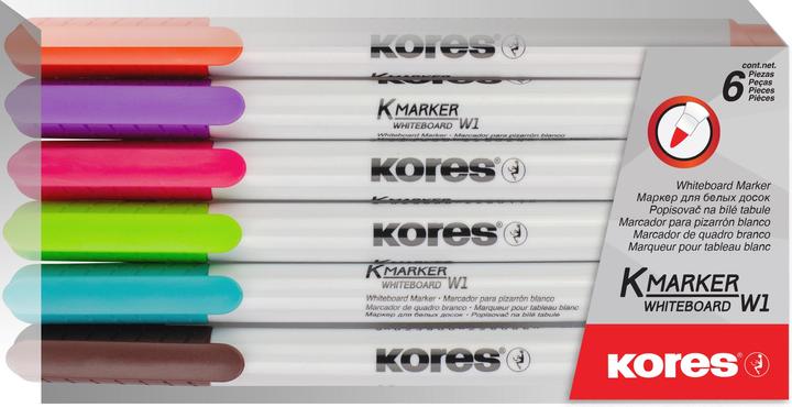 Productafbeelding Kores Whiteboard set Fijn M22846Set van 61mm rondjes (6x)