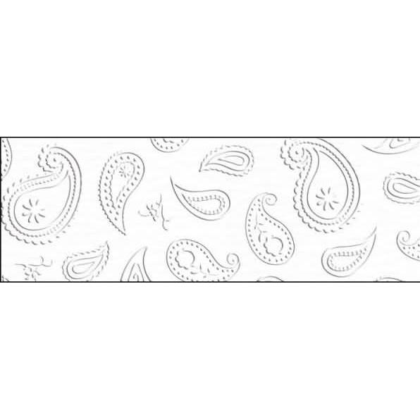 Ursus, Bastelpapier, Prägekarton Elegance 220g/qm 23x32cm VE=5 Blatt Paisley weiss (220 g/m², 5 x)