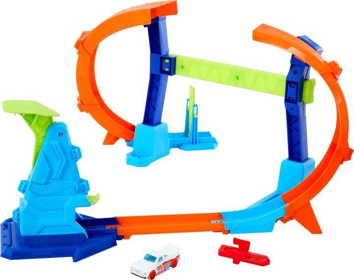 Actual product image Hot Wheels Corkscrew Jump Champion