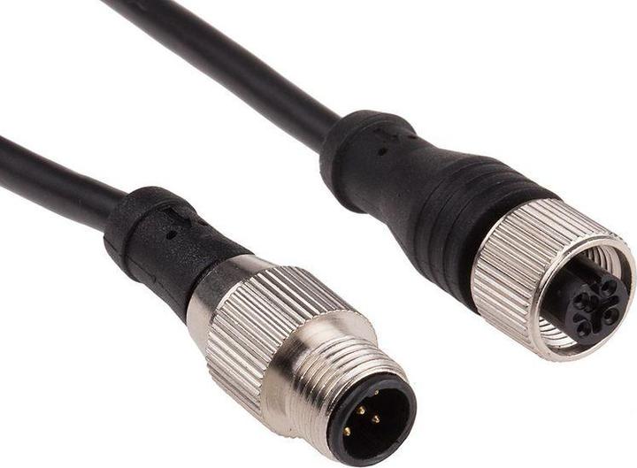 RS PRO M12 male - M12Female,5W, 5 Core 5m