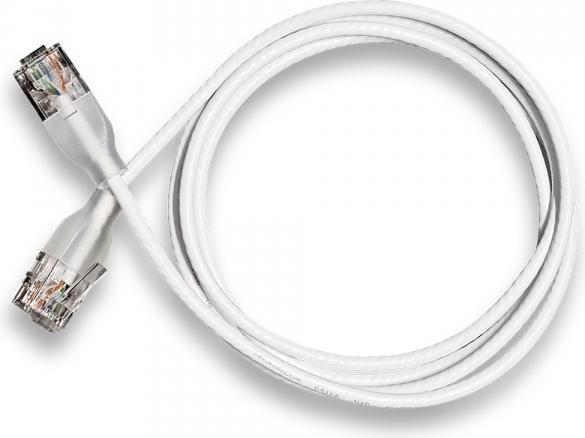 Actual product image Wantec Patch cable UTP CAT6a eGlow d=2.8mm 2.00m white (UTP, CAT6a, 2 m)