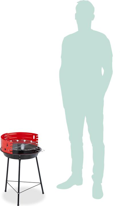 Produktbild Relaxdays Holzkohlegrill