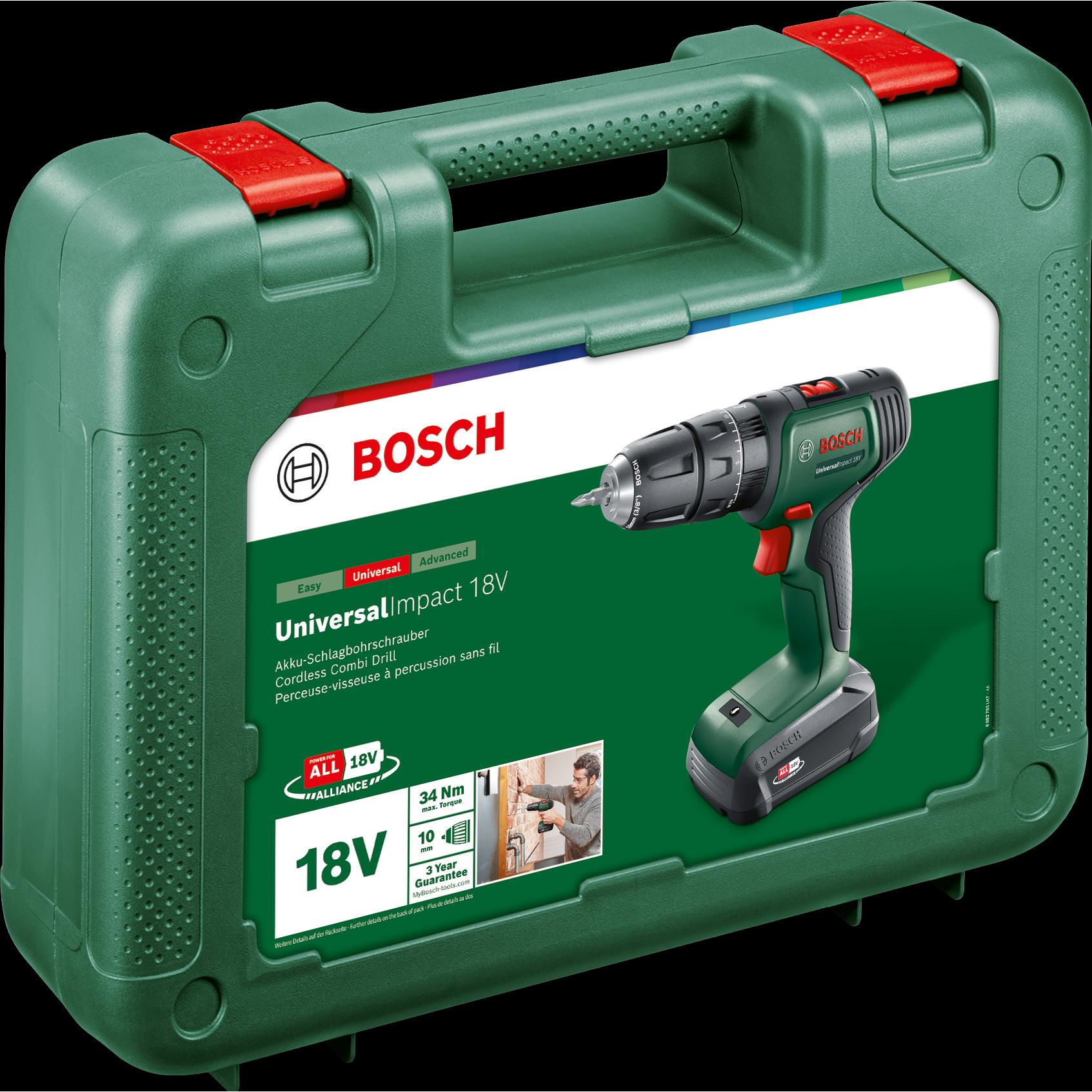 Thumbnail - Bosch Home & Garden, Bohrmaschine + Akkuschrauber, UniversalImpact 18V (Akkubetrieb)